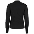 Black - Back - Kustom Kit Womens-Ladies Premium Oxford Tailored Long-Sleeved Shirt