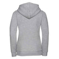 Light Oxford Grey - Back - Russell Womens-Ladies Authentic Full Zip Hoodie