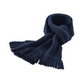 French Navy - Back - Beechfield Unisex Adult Classic Knitted Scarf