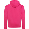 Hot Pink-French Navy - Back - Awdis Childrens-Kids Varsity Hoodie