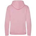 Baby Pink-Arctic White - Back - Awdis Childrens-Kids Varsity Hoodie