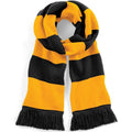 Black-Gold - Front - Beechfield Unisex Adult Stadium Scarf