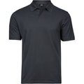 Dark Grey - Front - Tee Jays Mens Cotton Pique Polo Shirt