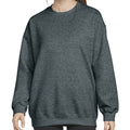 Dark Heather - Front - Gildan Mens Heather Crew Neck Sweatshirt