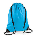 Surf Blue - Front - Bagbase Premium Drawstring Bag