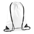 White - Front - Bagbase Premium Drawstring Bag