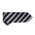 Black-Dark Grey - Back - Premier Mens Stripe Waffle Tie