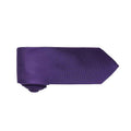 Purple - Back - Premier Unisex Adult Micro Waffle Tie