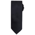 Black - Front - Premier Unisex Adult Micro Waffle Tie