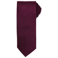 Aubergine - Front - Premier Unisex Adult Micro Waffle Tie