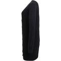 Charcoal - Back - Premier Womens-Ladies Longline V Neck Cardigan