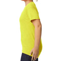 Safety Green - Side - Gildan Unisex Adult Plain DryBlend T-Shirt