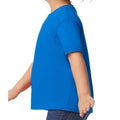 Royal Blue - Side - Gildan Childrens-Kids Plain Cotton Heavy T-Shirt