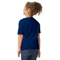 Navy - Back - Gildan Childrens-Kids Plain Cotton Heavy T-Shirt