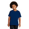 Navy - Lifestyle - Gildan Childrens-Kids Plain Cotton Heavy T-Shirt