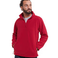 Classic Red - Lifestyle - Russell Mens Zip Neck Outdoor Fleece Top