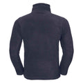 French Navy - Back - Russell Mens Zip Neck Outdoor Fleece Top