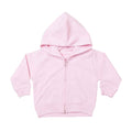 Pale Pink - Front - Larkwood Childrens-Kids Full Zip Hoodie