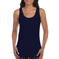 Navy - Lifestyle - Gildan Womens-Ladies Softstyle Plain Tank Top