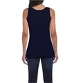 Navy - Pack Shot - Gildan Womens-Ladies Softstyle Plain Tank Top