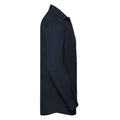 Bright Navy - Side - Russell Collection Mens Ultimate Stretch Long-Sleeved Formal Shirt