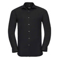 Black - Front - Russell Collection Mens Ultimate Stretch Long-Sleeved Formal Shirt