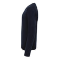 Navy - Side - Premier Mens Essential Acrylic V Neck Sweatshirt