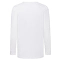 White - Back - Fruit of the Loom Childrens-Kids Value Long-Sleeved T-Shirt