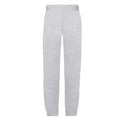 Heather Grey - Back - Fruit of the Loom Childrens-Kids Heather Elasticated Hem Jogging Bottoms