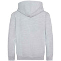 Heather Grey - Back - Awdis Childrens-Kids Heather Full Zip Hoodie