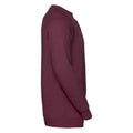 Burgundy - Side - Russell Mens Spotshield Raglan Sweatshirt