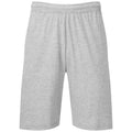 Heather Grey - Front - Fruit of the Loom Mens Iconic 195 Jersey Shorts