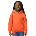 Orange - Front - Gildan Childrens-Kids Heavy Blend Hooded Sweatshirt