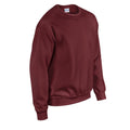 Maroon - Side - Gildan Mens Heavy Blend Sweatshirt