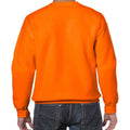 Safety Orange - Back - Gildan Mens Heavy Blend Sweatshirt