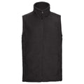 Black - Front - Russell Mens Outdoor Fleece Gilet