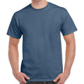 Indigo - Front - Gildan Mens Heather Heavy T-Shirt