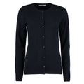 Navy - Front - Kustom Kit Womens-Ladies Arundel Round Neck Cardigan