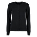 Black - Front - Kustom Kit Womens-Ladies Arundel Round Neck Cardigan