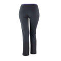 Black-Lavender - Back - Spiro Womens-Ladies Fitness Jogging Bottoms