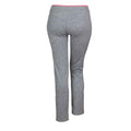 Sports Grey-Hot Coral - Back - Spiro Womens-Ladies Fitness Jogging Bottoms