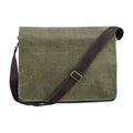 Vintage Military Green - Front - Quadra Vintage Messenger Bag