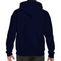 Navy - Back - Gildan Mens DryBlend Hoodie