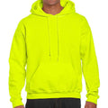 Safety Green - Front - Gildan Mens DryBlend Hoodie