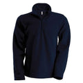 Navy - Front - Kariban Mens Enzo Fleece Top