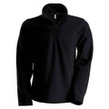 Black - Front - Kariban Mens Enzo Fleece Top