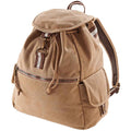 Sahara - Front - Quadra Vintage Canvas Backpack