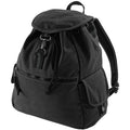 Vintage Black - Front - Quadra Vintage Canvas Backpack