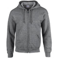 Graphite Heather - Front - Gildan Mens Heavy Blend Full Zip Hoodie