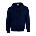 Navy - Front - Gildan Mens Heavy Blend Full Zip Hoodie